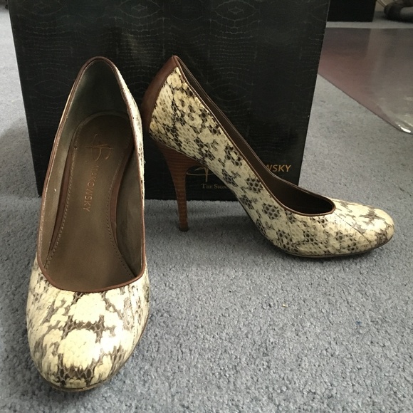 BMakowsky Snakeskin pumps - Picture 1 of 1